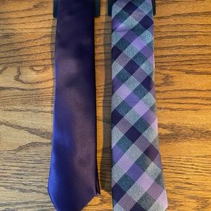 NWT two purple men’s ties